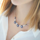 Sapphire Daisy Necklace