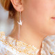 Origami Crane Asymmetrical Earrings