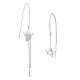 Origami Crane Asymmetrical Earrings