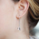 Origami Crane Asymmetrical Earrings