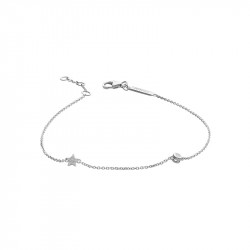 Chaîne de cheville étoile en argent