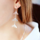 Boucles d'oreilles argent en forme de V