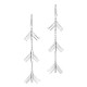 Boucles d'oreilles argent en forme de V