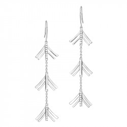 Boucles d'oreilles argent en forme de V