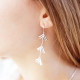 Boucles d'oreilles argent en forme de V