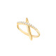 Yellow gold star-shaped ring from the Stella collection