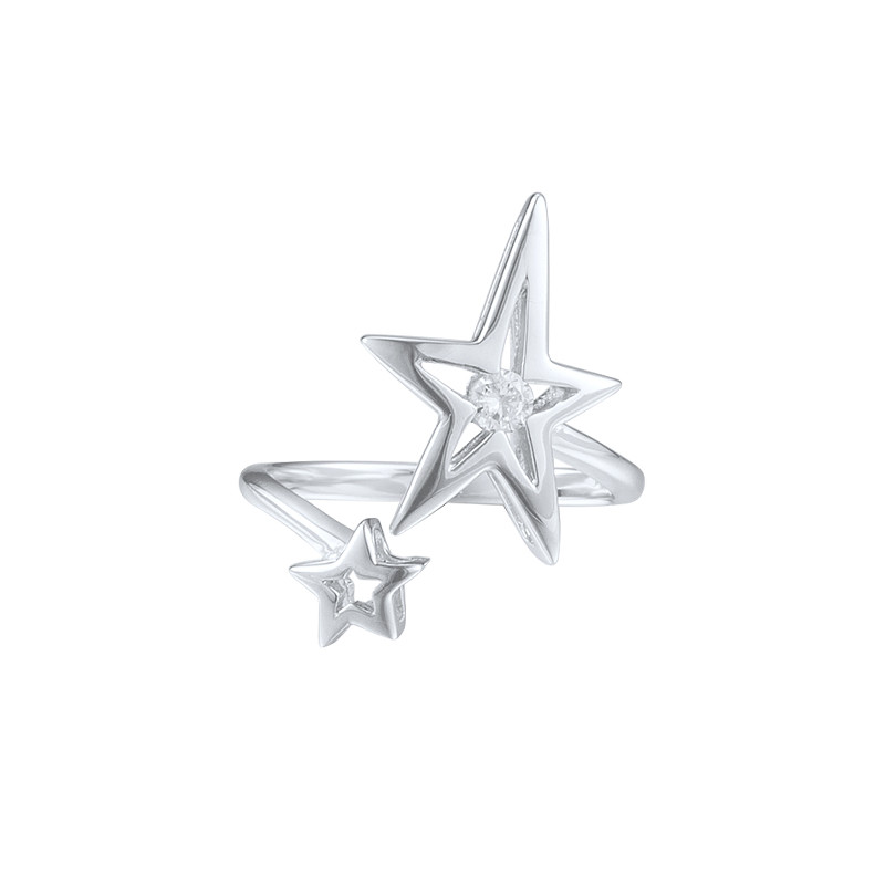 Bague étoiles en argent de la collection Stars en argent par Elsa Lee