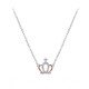 Collier couronne de princesse en argent et or rose de la collection Queen 