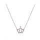 Queen necklace in silver and rose gold Queen collection
