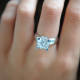 Elsa Lee Paris sterling silver ring, with impressive diamond cut Cubic Zirconia