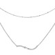 Collier double rangs allure rock en argent 925 de la collection Alizée