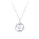 Eye Circle necklace in silver 925