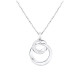 Circle sterling silver 925 silver and cubics zirconia