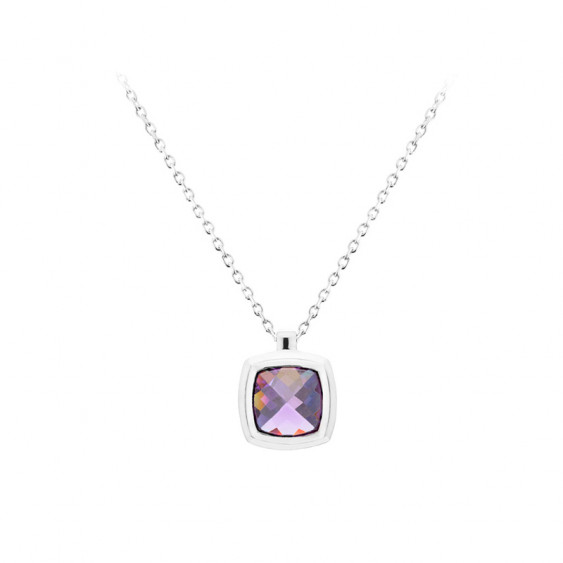 Collier Camélia violet