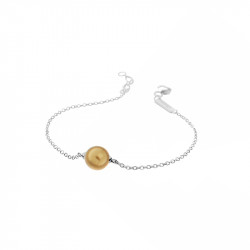 Bracelet Elsa Lee Paris, une perle dorée sur chaine