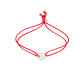 Bracelet Clear Spirit Elsa Lee, message sur cordon rouge