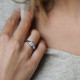 Bague Elsa Lee Paris, collection Tradition, en Argent 925 avec oxyde de Zirconium sertis clos