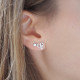 Boucles d'oreilles coeur en argent 925 de la collection Capucine