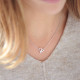 Collier coeur en argent 925 de la collection Capucine