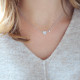 Collier Coeur nacré en argent 925 de la collection Love Elsa Lee Paris