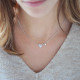 Collier Coeur nacré en argent 925 de la collection Love Elsa Lee Paris