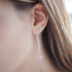 Boucles d'oreilles Coeurs nacrés en argent 925 de la collection Love 