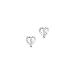 Boucles d'oreilles coeur en argent 925 de la collection Capucine