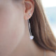 Boucles d'oreilles Coeurs nacrés en argent 925 de la collection Love 