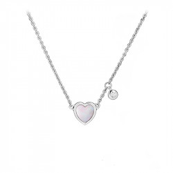 Collier Coeur nacré en argent 925 de la collection Love Elsa Lee Paris