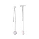 Boucles d'oreilles Coeurs nacrés en argent 925 de la collection Love 