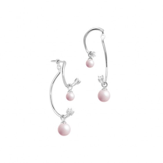 La Vie en Rose Ear Jacket Earrings