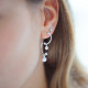 La Vie en Rose Ear Jacket Earrings