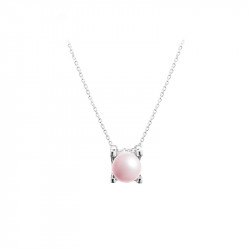 Collier La vie en rose perle rose