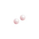 Elsa Lee Paris - Pink 6mm pearl earrings in silver 925 with rhodium coating