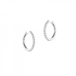 Tradition hoop earrings in 925 silver signed Elsa Lee Paris