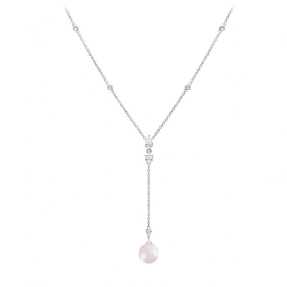 Collier perles roses et argent 925, poétique et plein de douceur par Elsa Lee Paris