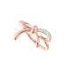 Bague noeud en argent rose gold , la collection Betty par Elsa Lee 