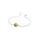 Golden pearl silver chain bracelet by Elsa Lee Paris 