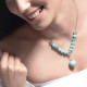 Collier turquoises rondes et argent par Elsa Lee Paris 