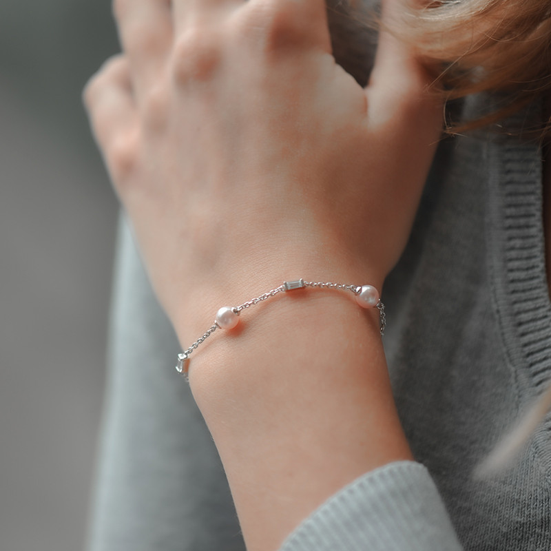 Bracelet perles rose adulte : Deguise-toi, achat de Accessoires