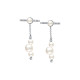 Boucles d'oreilles ear jacket en argent, collection Pureté