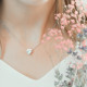 Collier Coeur Solitaire en argent par Elsa Lee Paris 