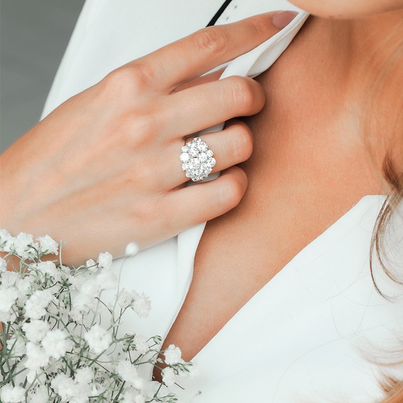 Bague online forme fleur