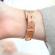 Montre fine bracelet rose gold cadran blanc de la collection iliade par Elsa Lee Paris