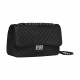 Black quilted leather handbag by Elsa Lee Paris 