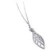 Collier argent pendentif Feuille