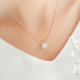 925 silver necklace with round cut pendant from the Timeless tradition collection of silver jewellery by Elsa Lee Paris 