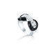 Bague Agathe Noeud Noir en Argent 925 rhodié