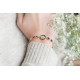Bracelet émail de couleur oeil pharaon en argent