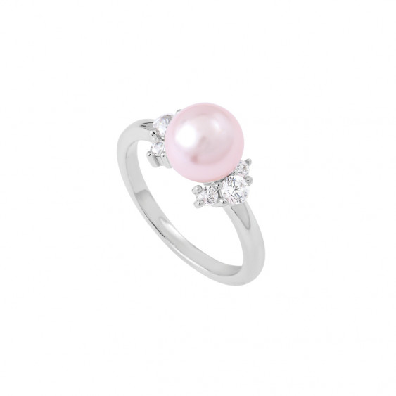 Light Pink Pearl Ring, Sterling Silver Ring, Rosaline Pearl Solitaire,  Right Hand Ring, Rose Gold Ring, Gifts for Women Handmade - Etsy